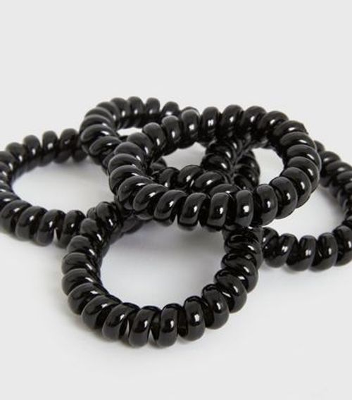 5 Pack Black Spiral Hair...