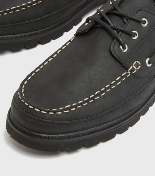 Men's Black Suedette Lace Up...