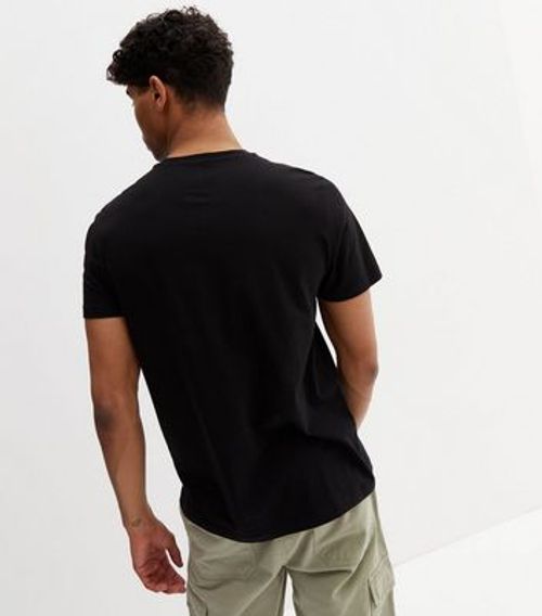 Men's Black Short Sleeve Crew...