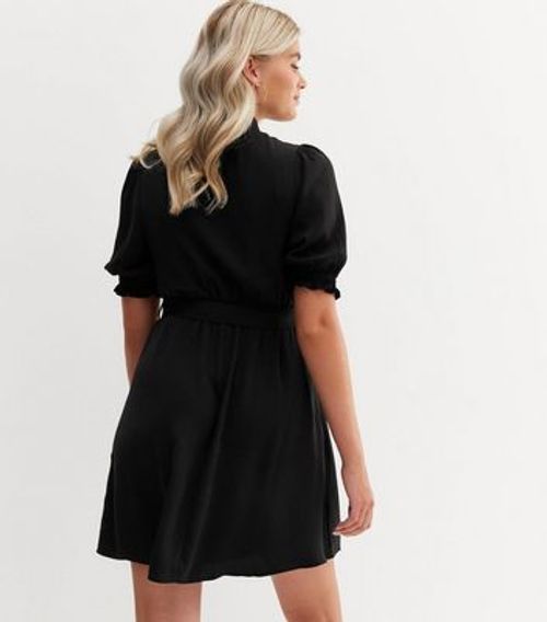 Tall Black Short Puff Sleeve...