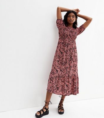Burgundy Shirred Tiered Puff Sleeve 