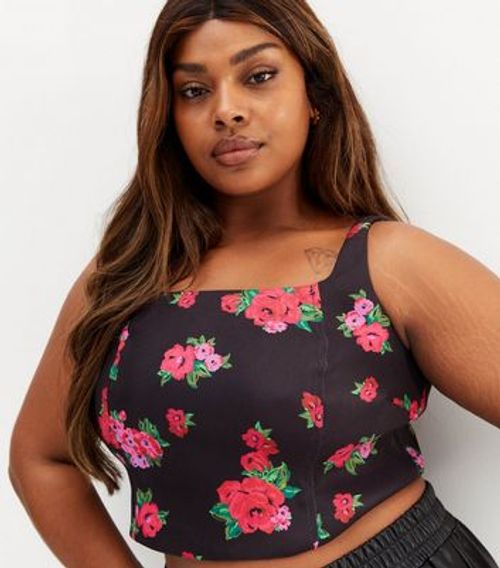 Curves Black Bandeau Top