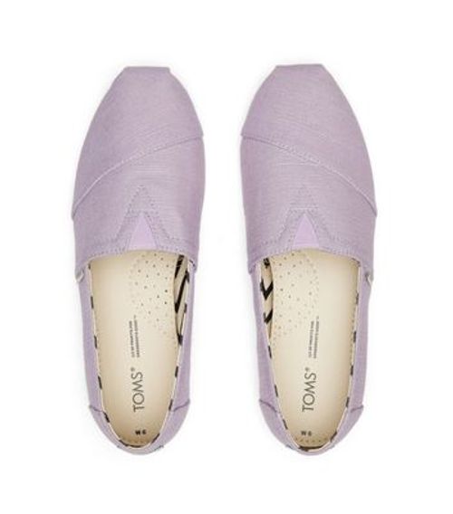 TOMS Lilac Canvas Slip On...