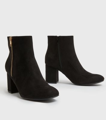 New look pointed store block heel boot