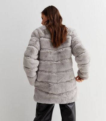 Dark Green Pelted Faux Fur Coat New Look Compare Trinity Leeds