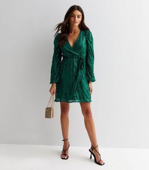 Gini London Dark Green Sequin...