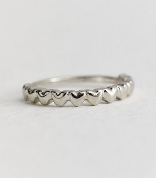 Silver Heart Ring New Look