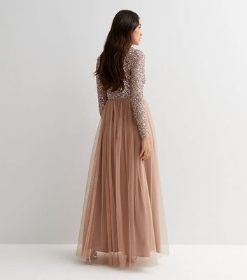 New look long sleeve maxi dress cheap