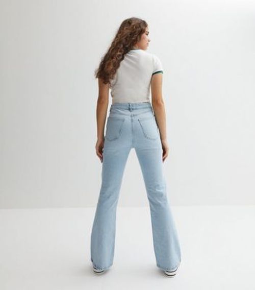 Blue High Waist Brooke Flared Jeans