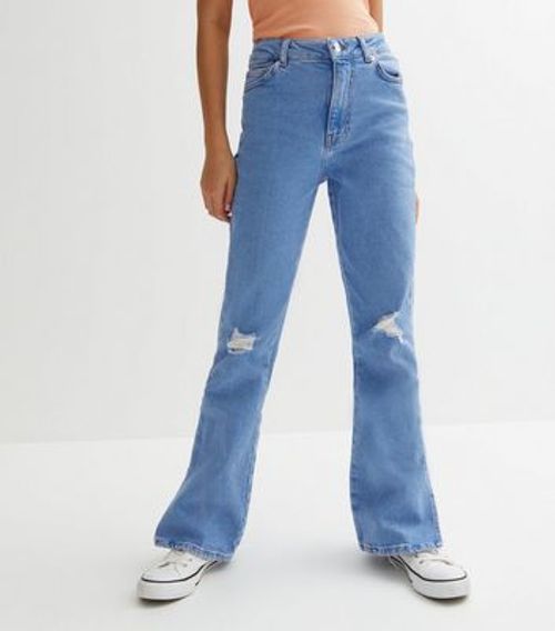 Blue High Waist Brooke Flared Jeans