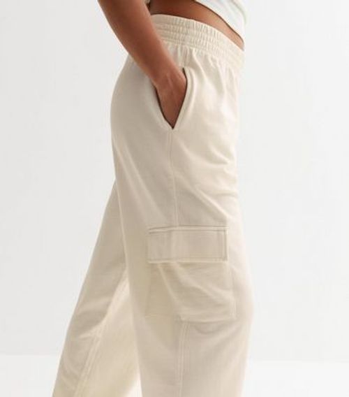 Curves Stone Linen Joggers