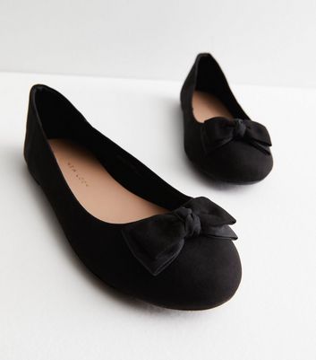 New look deals black ballet pumps