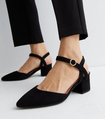 Block heel deals wide fit shoes