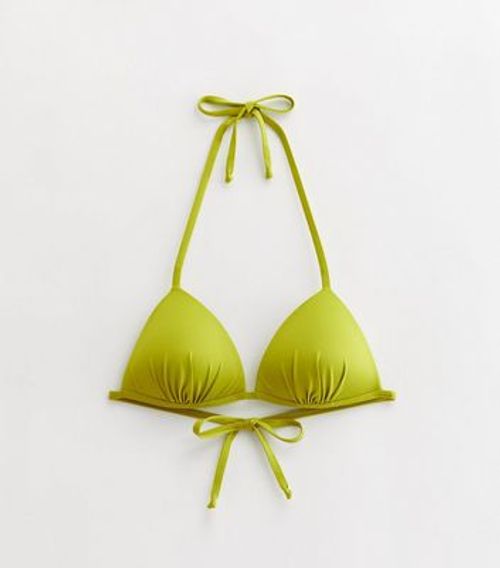 Olive Moulded Triangle Bikini...