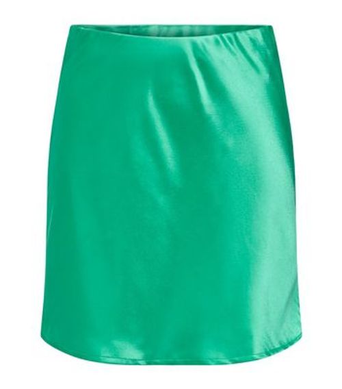 JDY Green Satin Mini Skirt...