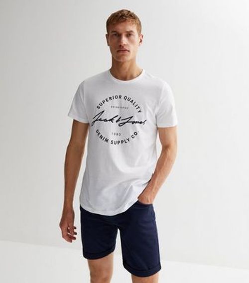 Men's Jack & Jones White Crew...