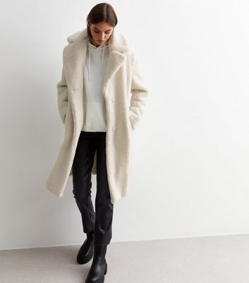 Cream Teddy Coat New Look Compare Trinity Leeds