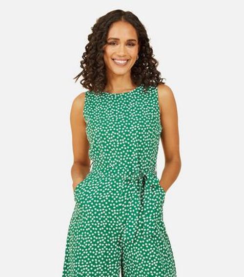 Mela Green Daisy Wide Leg...