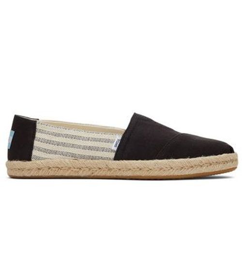 TOMS Black Stripe Canvas...