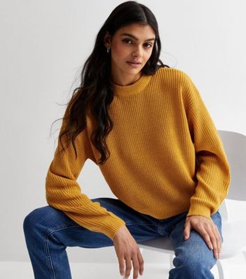 Mustard Stitch Knit Crop...