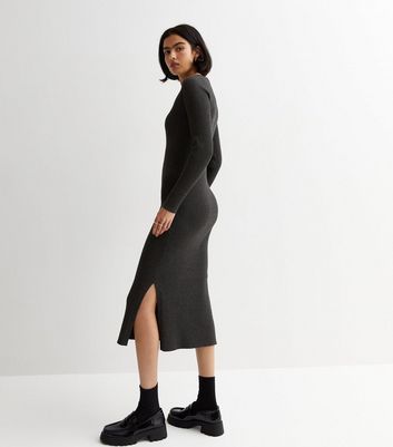New look clearance ribbed midi dress