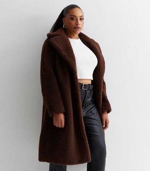 Dark Brown Teddy Long Coat