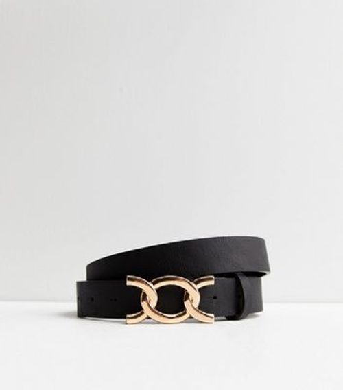 Black Circle Stretch Belt