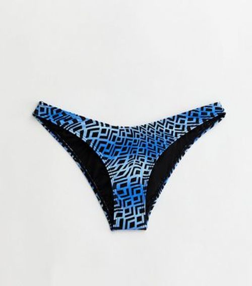 Blue Geometric Bikini Bottoms...