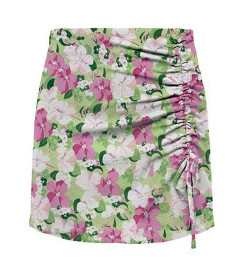 ONLY Green Floral Ruched Mini...