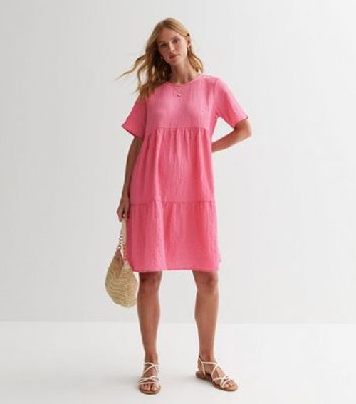 Maternity Pink Tiered Smock...