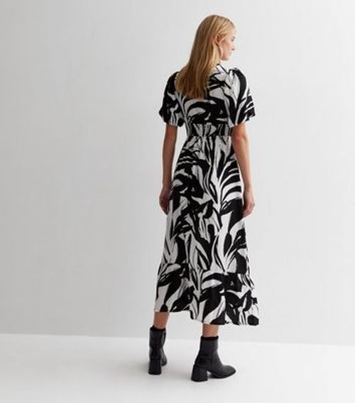 Tall Black Abstract Print...