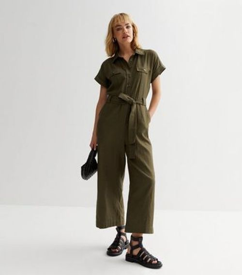 Khaki Short Sleeve Utility...