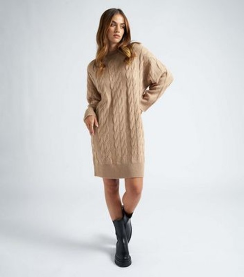Urban Bliss Camel Cable Knit...