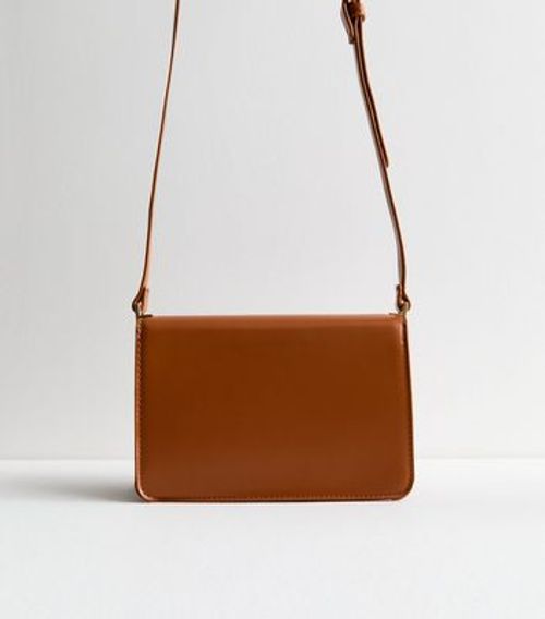 Tan Leather-Look Cross Body...