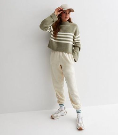 Girls Green Stripe Slouchy...