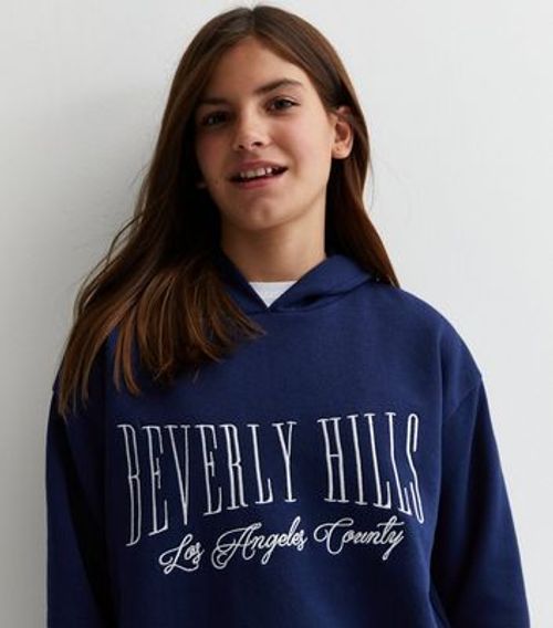 Girls Navy Beverly Hills Logo...