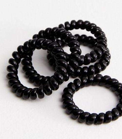 5 Pack Black Spiral Stretch...