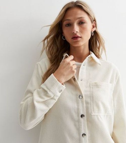 Cream Cord Pocket Front Shirt...