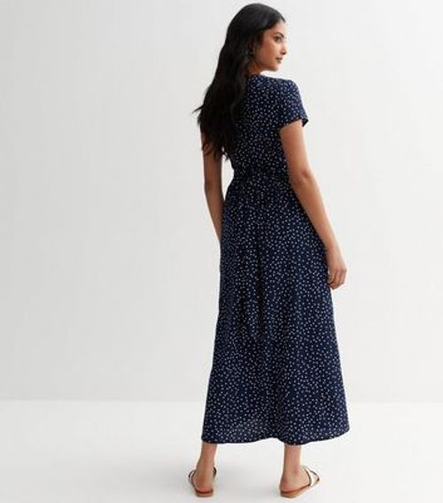 Cutie London Navy Spot Midi...