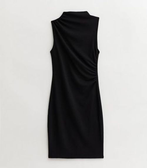 Tall Black High Neck Mini...