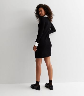 Black 2-in-1 Vest Jumper Shirt Dress New Look | Compare | Westquay