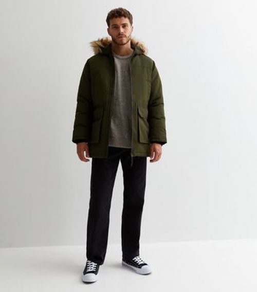 Men's Jack & Jones Khaki Faux...