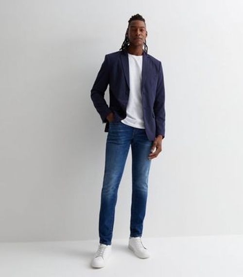 Men's Only & Sons Navy Slim...