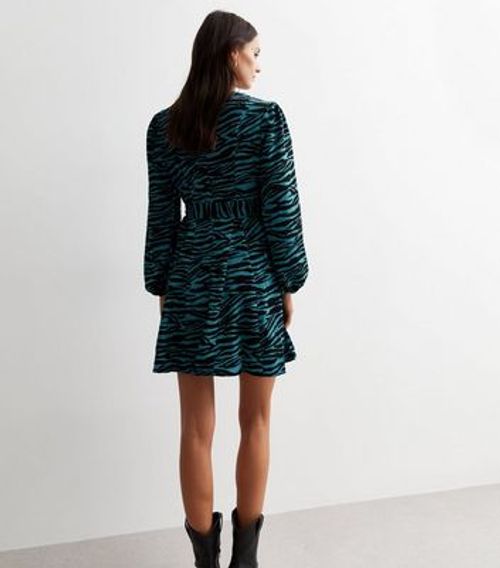 Gini London Blue Zebra Print...