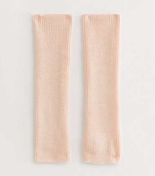 Pink Ribbed Knit Leg Warmers...