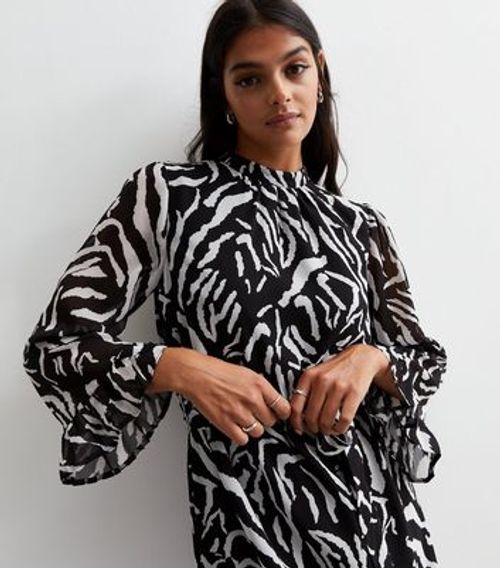 Gini London Black Zebra Print...