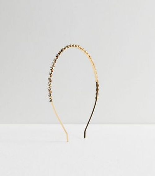 Gold Diamanté Skinny Headband...