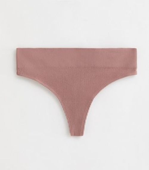 Deep Pink Ribbed Seamless...