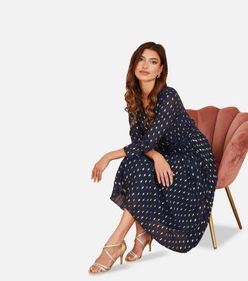 Diamond wrap cheap midi dress