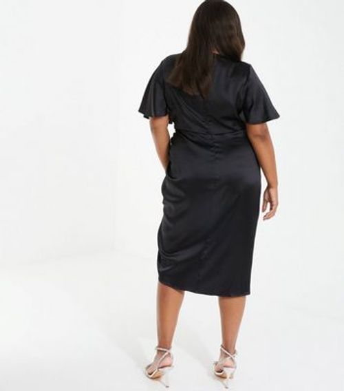 QUIZ Curves Black Split Hem...